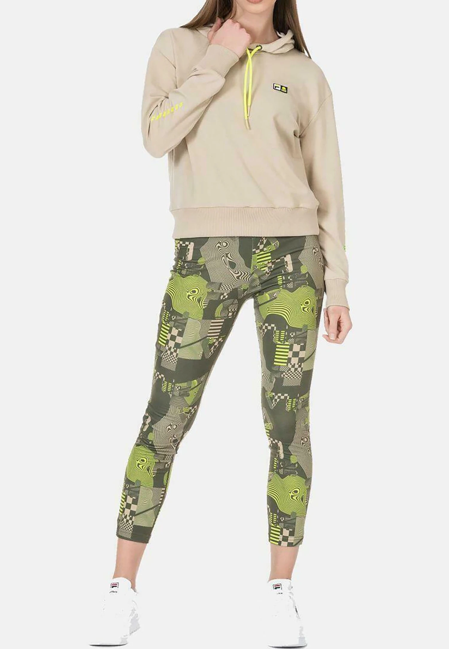 Fila Vr46 C25 Cropped- Sudadera - Safari 2 Fila Vr46 C25 Cropped- Sudadera - Safari - Imagen 2