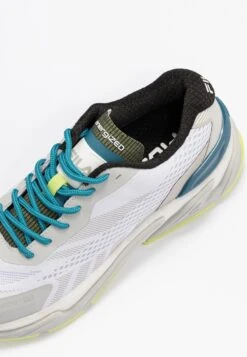 Fila Footwear Raceway - Zapatillas De Running Neutras - Gray Violet-Safety Yellow Blue Coral -Fila ddd81b2123ab419a91763312acd6c793