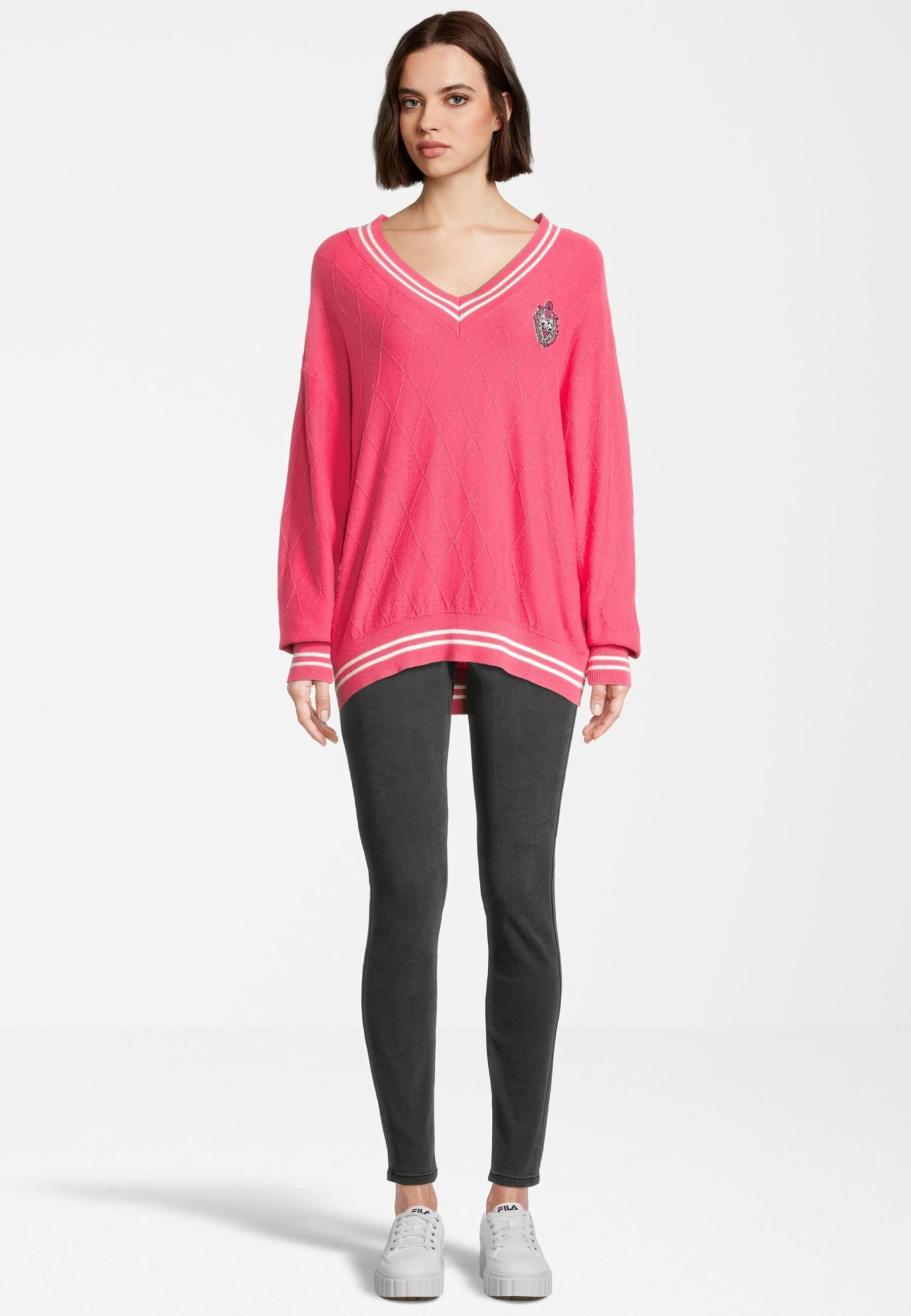 Fila Telling V Neck - Jersey De Punto - Carmine 2 Fila Telling V Neck - Jersey De Punto - Carmine - Imagen 2