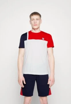 Fila Karl - Camiseta Deportiva - White/Red