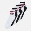 Fila Socks Italia 6 Pack Unisex - Calcetines - White/Black
