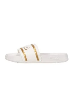 Fila Morro Bay Logo - Sandalias Planas - White Gold
