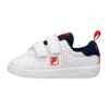 Fila Crosscourt 2 Nt Tdl - Zapatos Con Cierre Adhesivo - White Navy