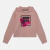 Fila Bibertal F-Box Logo Cropped Hoody - Jersey Con Capucha - Pale Mauve