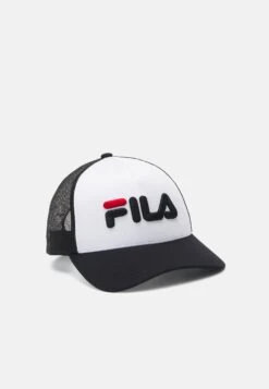 Fila Beppu Trucker Linear Logo Snap Back Unisex - Gorra - Black Beauty/Bright White
