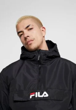 Fila Michirou Anorak - Chaqueta De Entretiempo - Black -Fila f945a12df4004bccaddbf3ef7b1c3da5