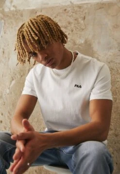 Fila Berloz Tee Unisex - Camiseta Básica - Bright White