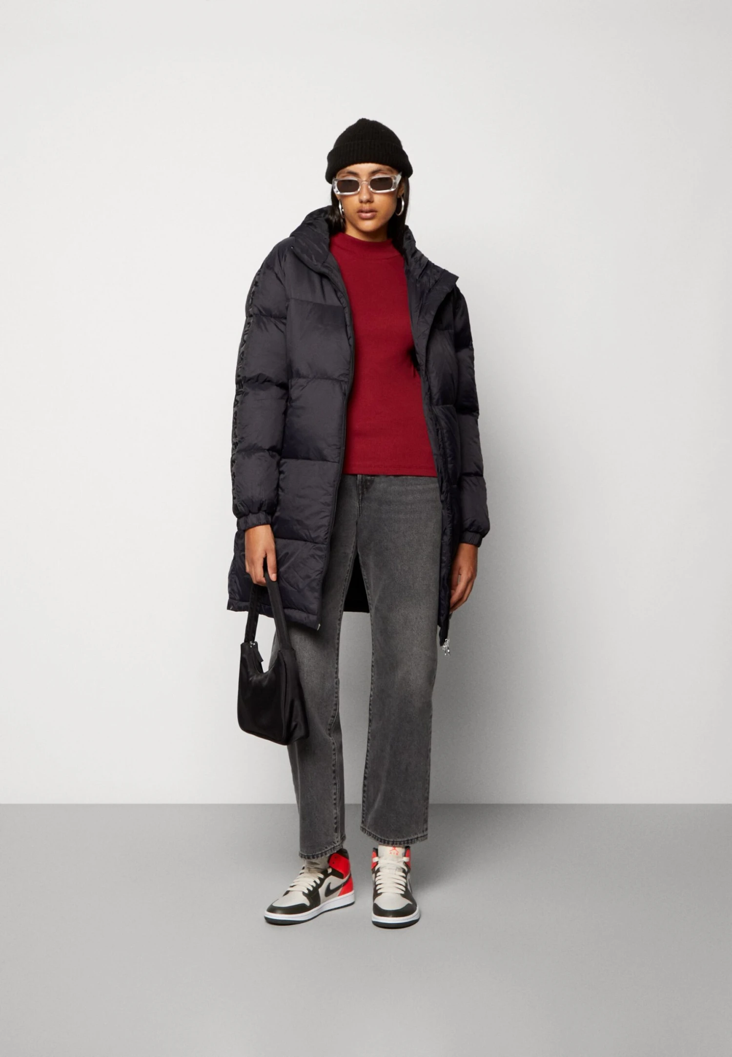 Fila Berislav Long Padded Coat - Abrigo De Invierno - Moonless Night 1 Fila Berislav Long Padded Coat - Abrigo De Invierno - Moonless Night