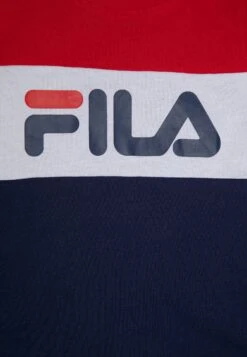 Fila Balimo Blocked Tee Unisex - Camiseta Estampada - Medieval Blue/True Red/Bright White -Fila fd0a7f15cf024ce6a23c0f19c7aa38d4